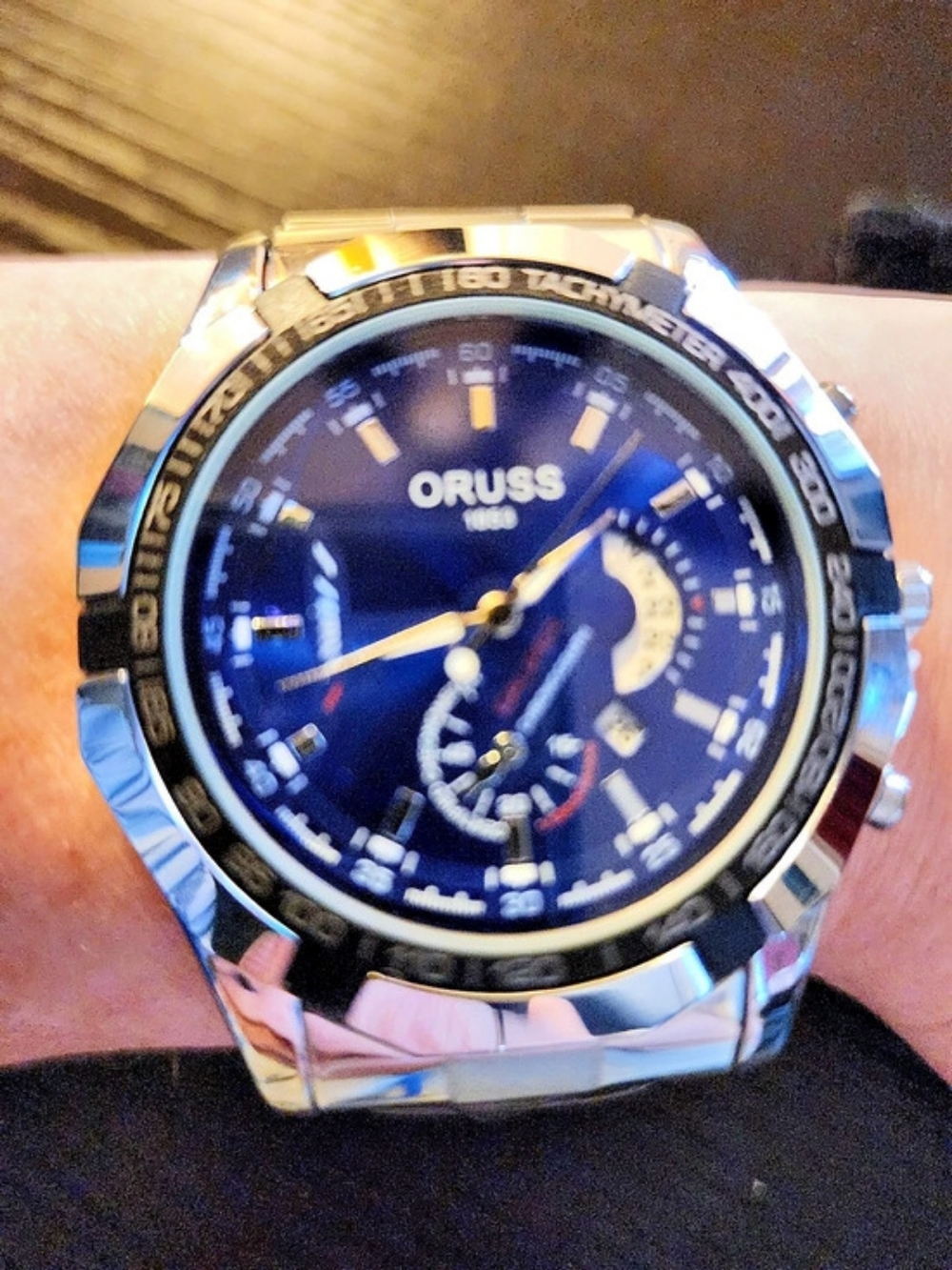 ORUSS Blue & Silver Watch